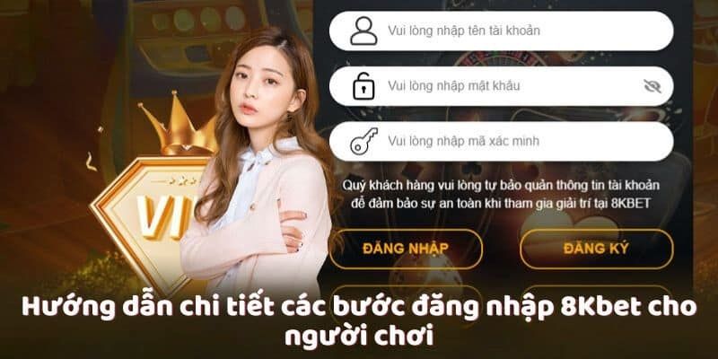 Đăng nhập 8kbet trên website